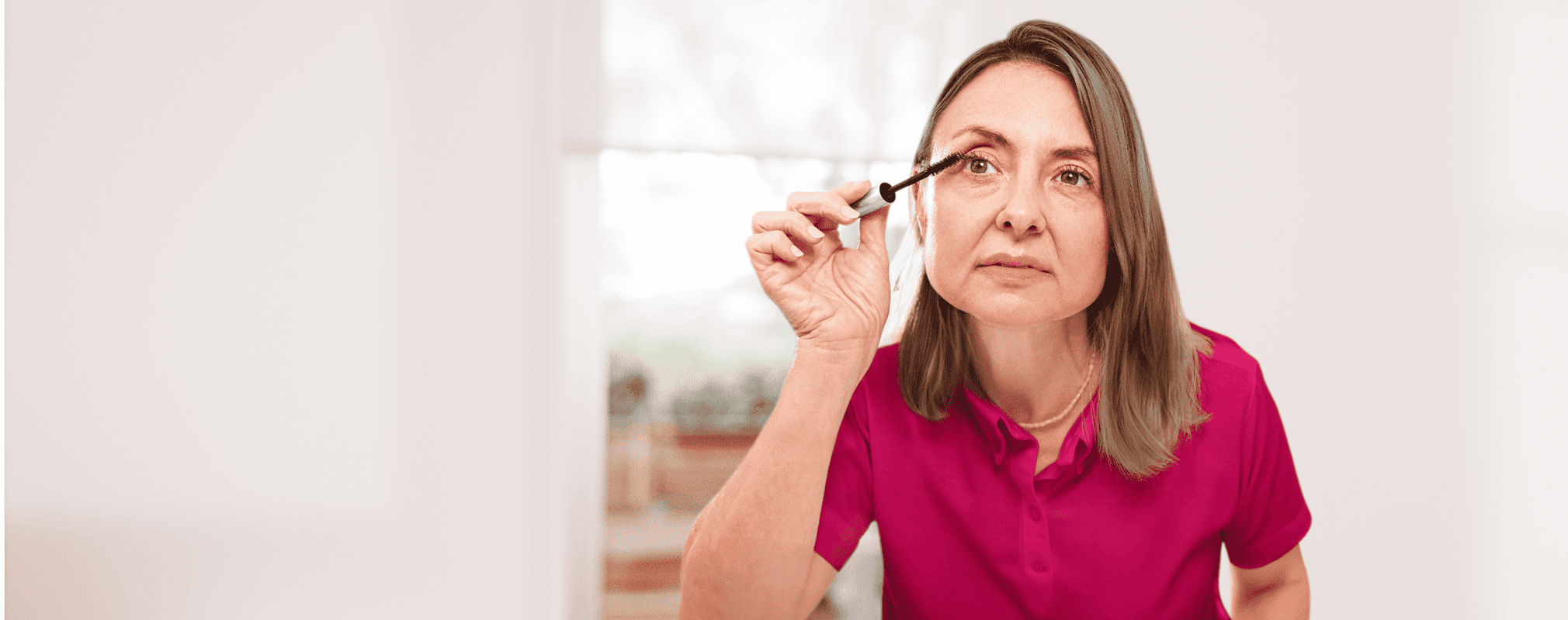 Woman doing makeup